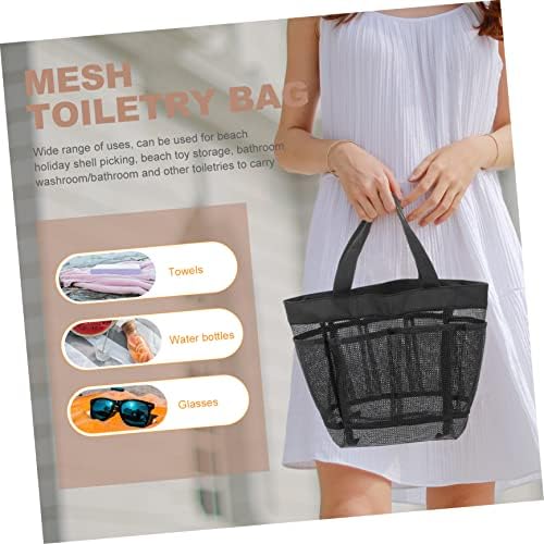 WOONEKY Beach Bag with 8 Pockets