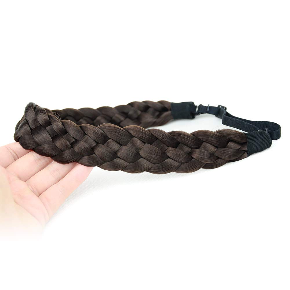 DIGUAN 5 Strands Synthetic Hair Braided Headband 1