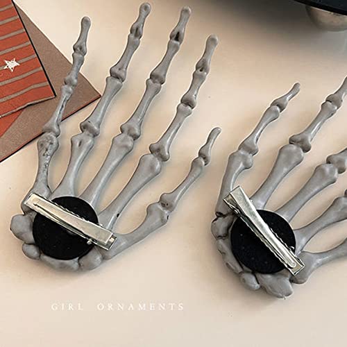 BELSITA Halloween Skeleton Hand Hair Clips