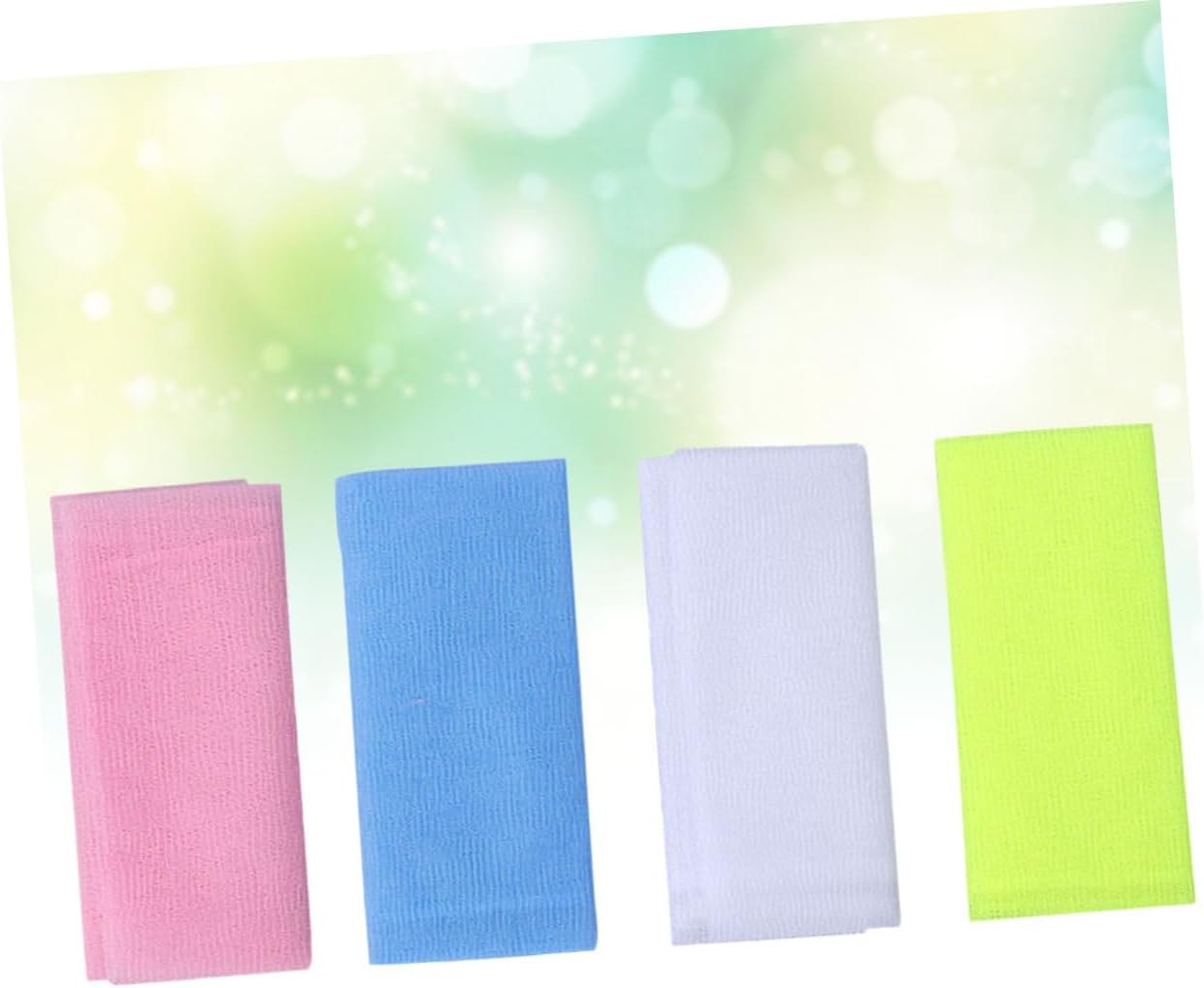 4PCS Exfoliating Bath Towel for Skin Cleansing