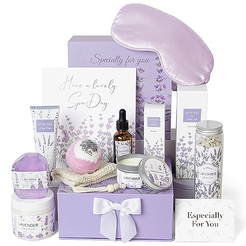 Lavender Spa Gifts Set 11 Pcs for Women Relaxation