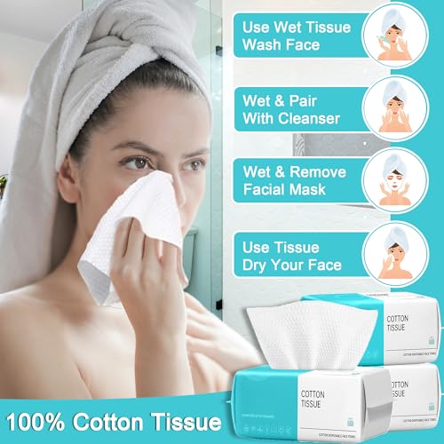 CHNLML Upgraded Thick Cotton Face Towel for Sensitive Skin