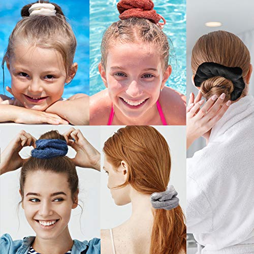 Chuangdi 8-Piece Colorful Microfiber Hair Scrunchies