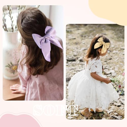 TOKUFAGU Pack of 4 Hair Bows for Girls and Kids