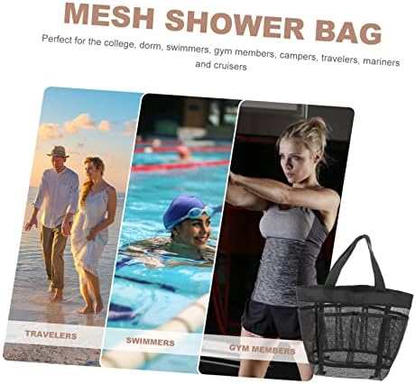 DRESSOOS 2pcs Portable Mesh Beach Bag 1
