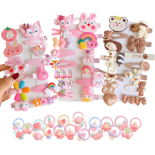 62PCS BIUCHY Girl Hair Clips Set for Kids