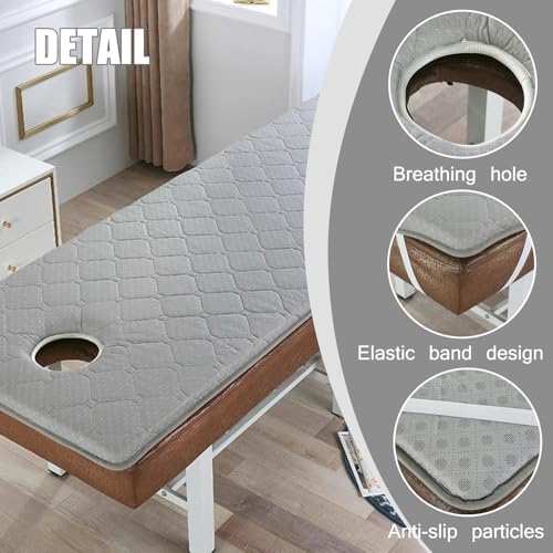 LDLCYCN Massage Mattress Topper with Anti-Slip Design