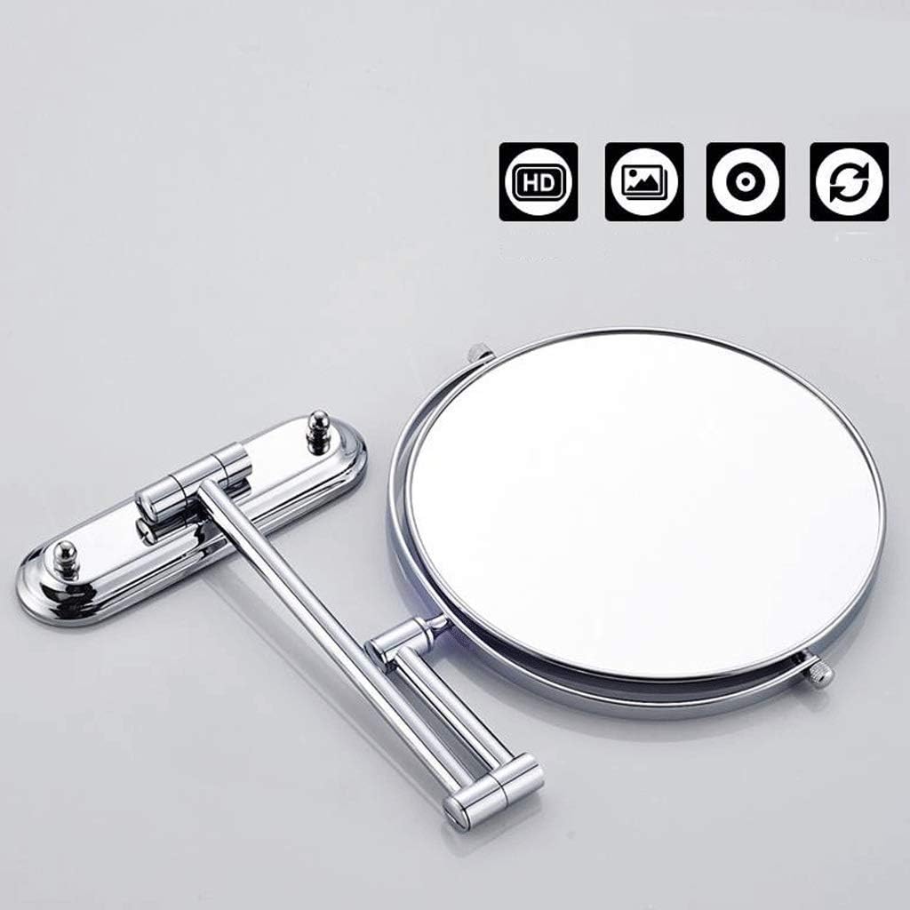 DEIHGE 6-Inch Double-Sided Makeup Mirror with 3x Magnification