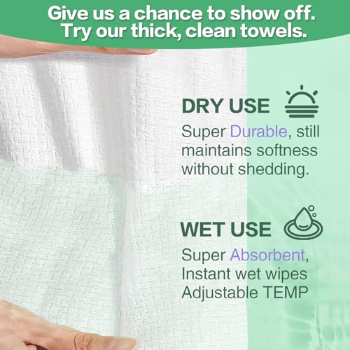 GENTLGLOW 3 Pack 210 Count Biobased Face Towels 8x8 Inches