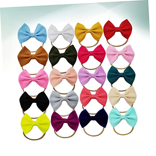 Mikinona Infant Headbands Set 20pcs Bow Hairbands for Baby Girls Toddler