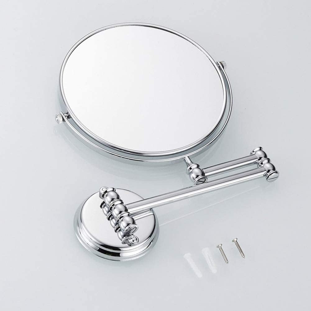 Double-Sided Swivel Makeup Mirror with 10X Magnification
