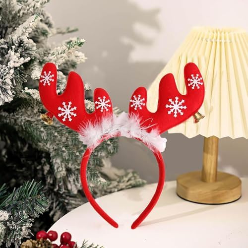 ZWENJIE Christmas Reindeer Antlers Headband