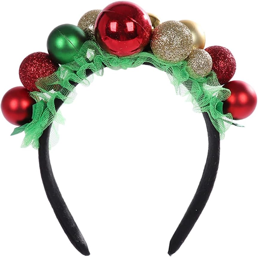 VALICLUD Christmas Hairband with Bells and Hoop