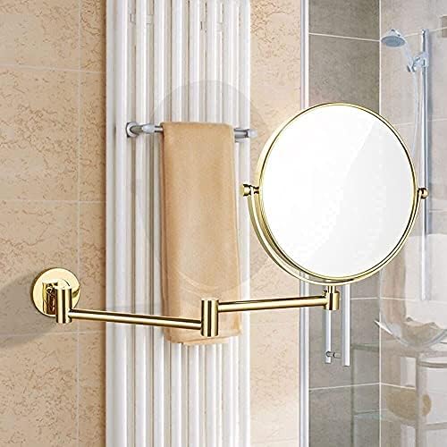 LCARY Wall Mirror with 10X Magnification Gold 1