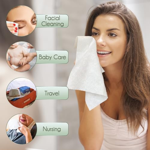WOWOTEX Biodegradable Face Towels 1012 120 Count2 Box