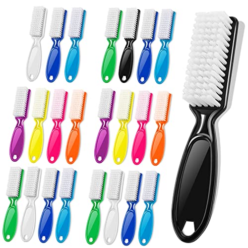 NICEMOVIC 24 Pcs Handle Grip Nail Brush Kit
