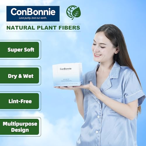 Conbonnie Disposable Face Towel XL 1012 100 Count 2 Pack