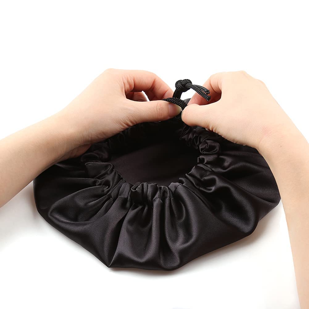 ELIHAIR 2pc Satin Bonnet for Kids Natural Hair