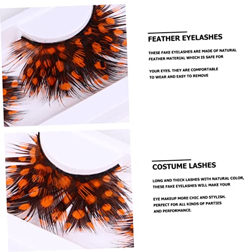 TOVINANNA 2Pairs Dramatic Exaggerated Halloween False Eyelashes