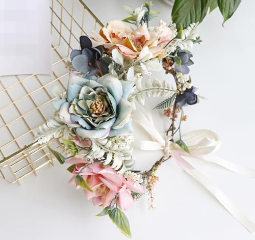Vivivalue Fairy Flower Crown Headband for Women Girls