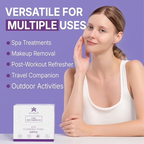 Serenorch Disposable Face Towelettes 10x12 50 Count