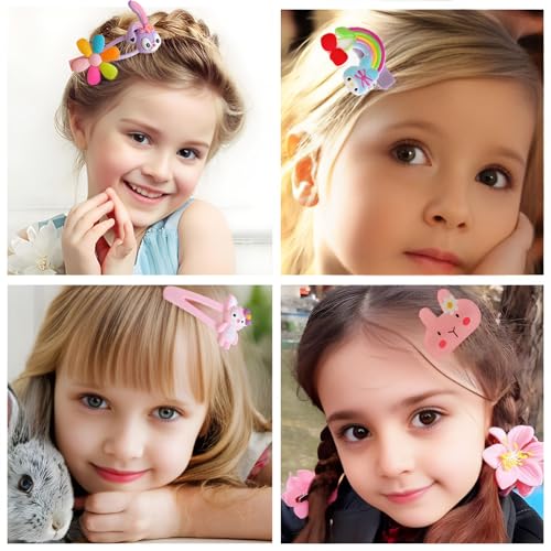 62PCS BIUCHY Girl Hair Clips Set for Kids