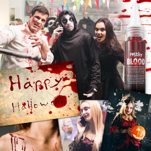 Festicy Premium Fake Blood for Halloween Carnival 1