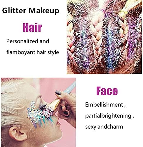 Go Ho 2PCS Fairy White Body Glitter Gel