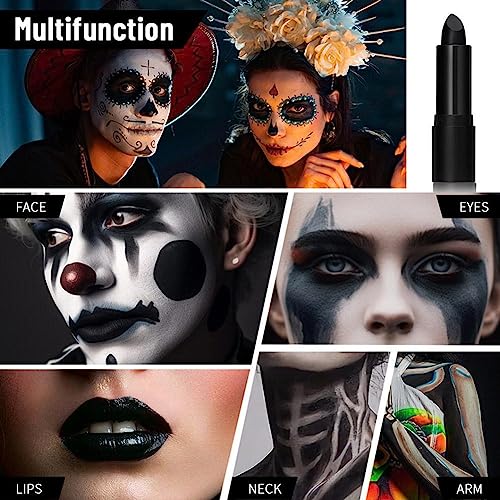 Washable Face Body Paint Crayons with Twist Tube Eye Black Stick