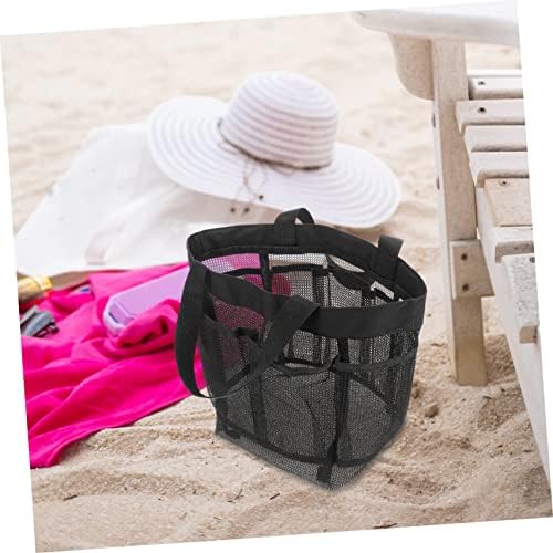 WOONEKY Beach Bag with 8 Pockets