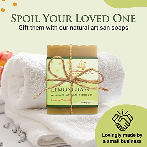Lemongrass Body Hand Soap Bar - Natural Moisturizing
