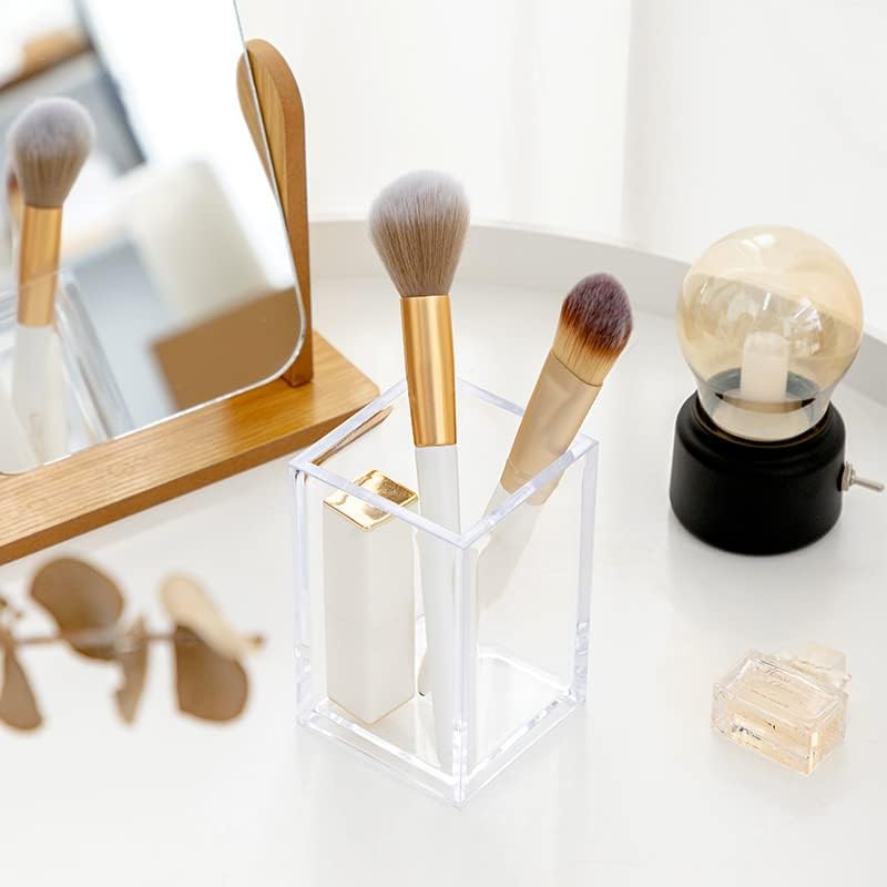 3 Pack Clear Acrylic Cosmetic Pencil Pen Holder