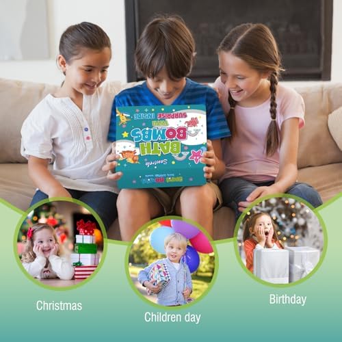 Santrela Kids Bath Bombs with Surprise Toys 20 Pack