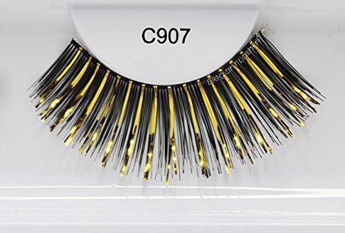 Elegant Lashes C907 Cleopatra Black Gold False Lashes