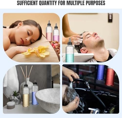 Barydat 12 Pcs Twist Top Hair Dye Applicator Bottle with Funnels