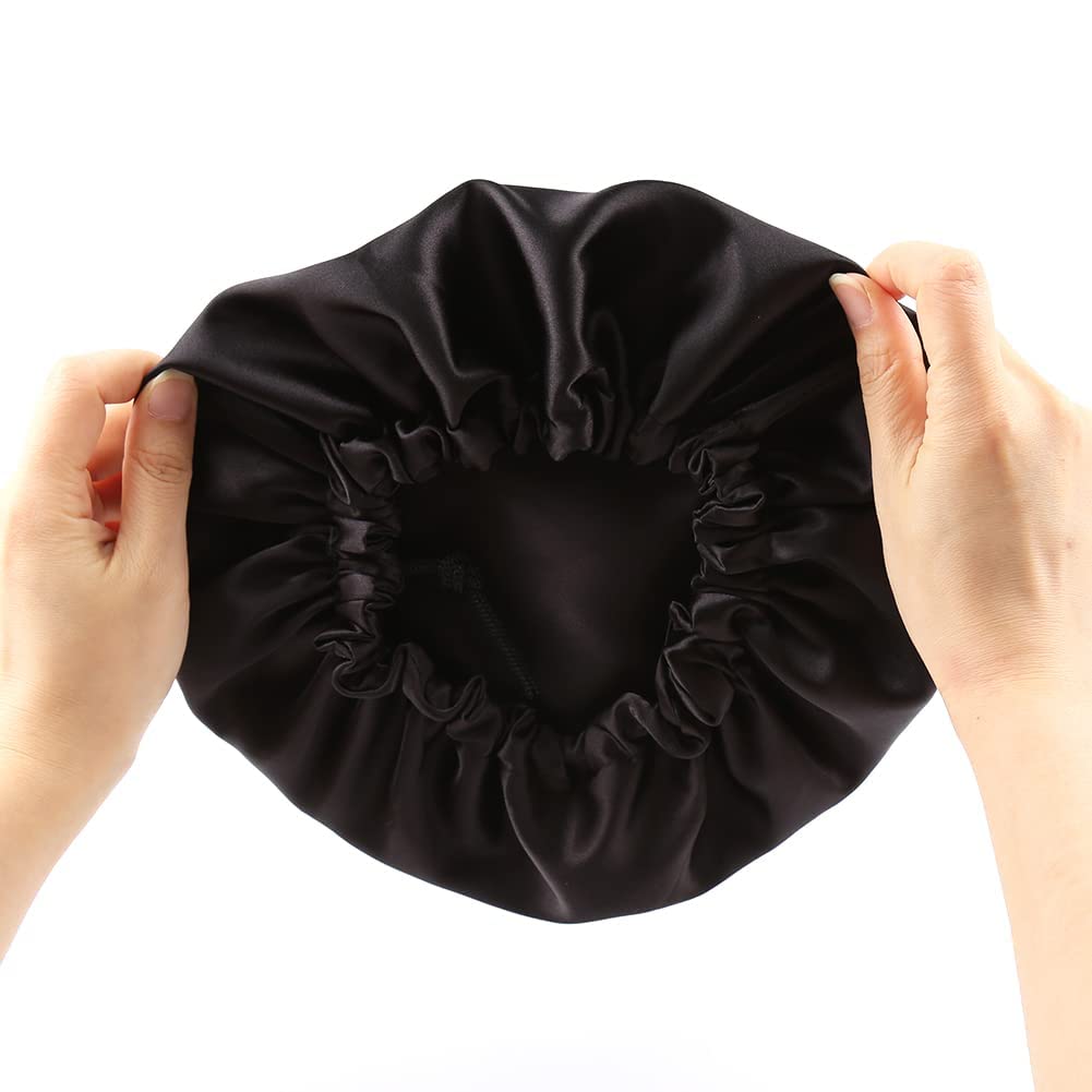 ELIHAIR 2pc Satin Bonnet for Kids Natural Hair