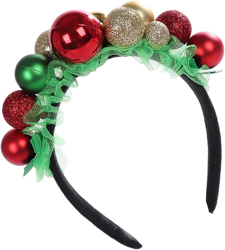 VALICLUD Christmas Hairband with Bells and Hoop