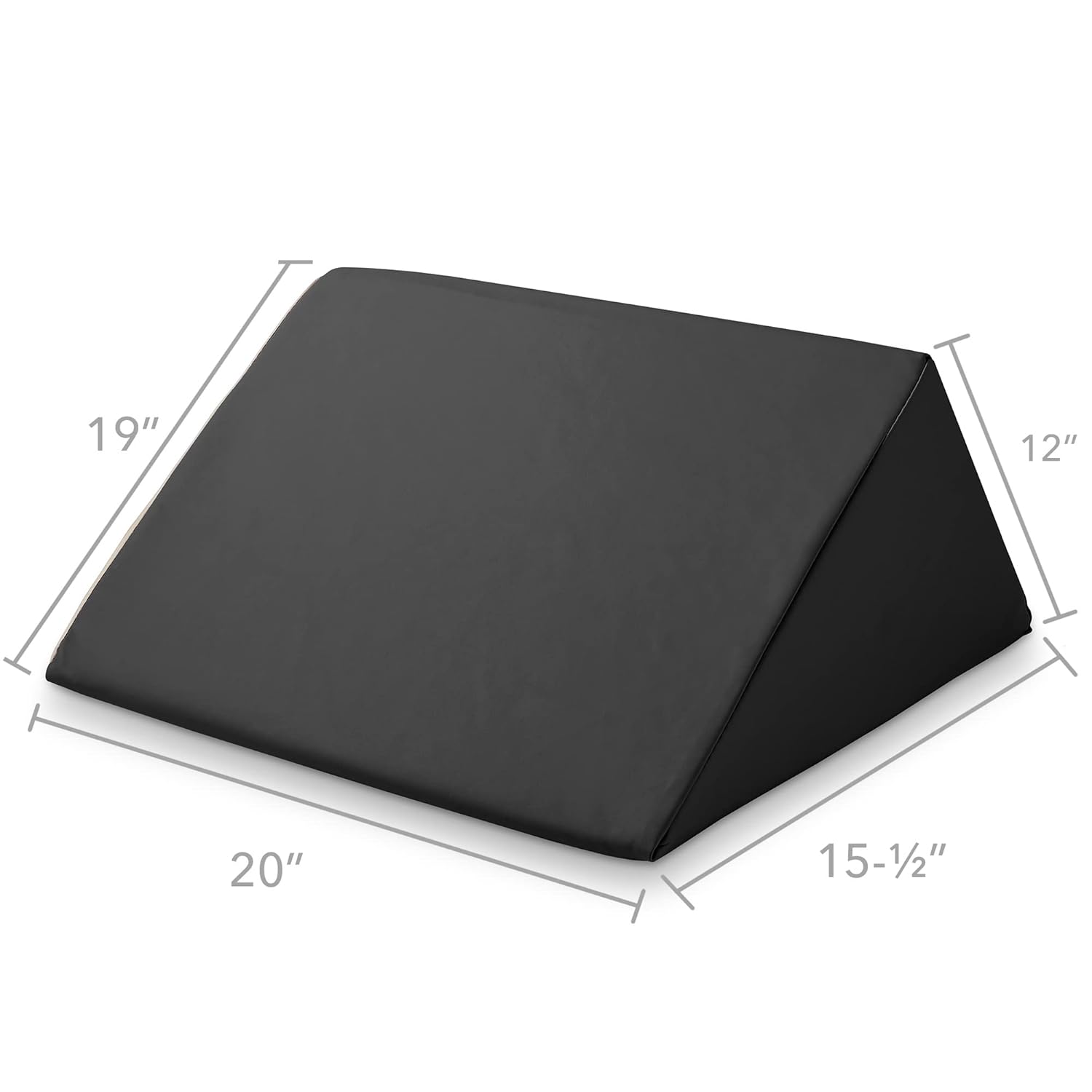 Saloniture Triangle Wedge Massage Table Bolster - Black 1