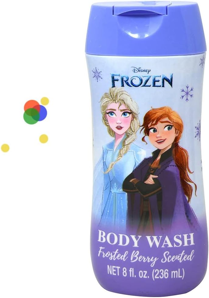 Disney Frozen Bath Accessories Set with Shampoo Body Wash Tote Stickers