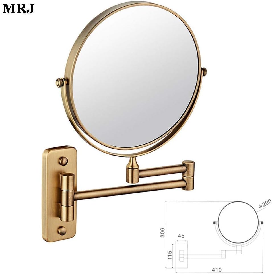 LCARY 8-Inch 3X Makeup Mirror 360Swivel