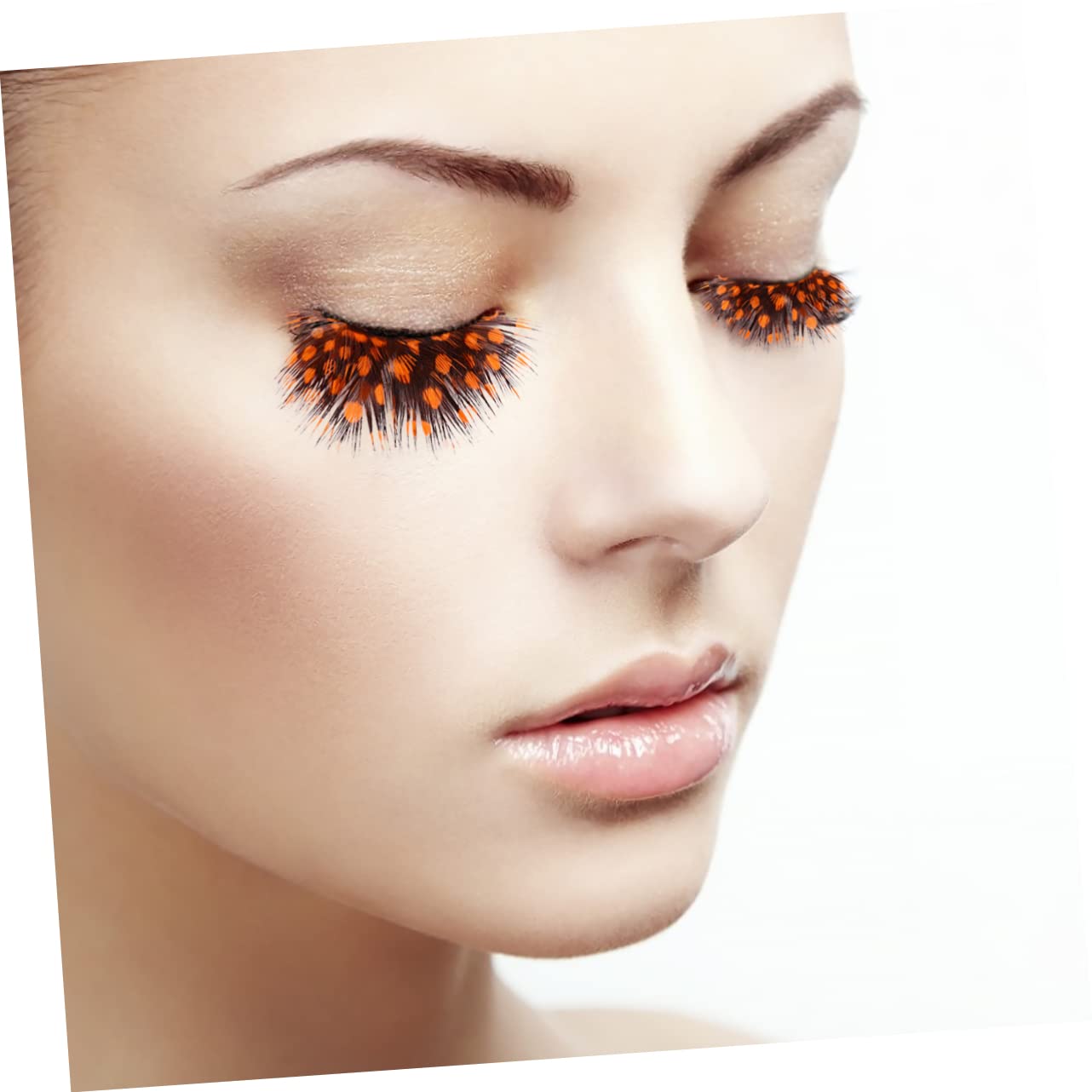 CALLARON 2Pairs Exaggerated Costume False Eyelashes for Halloween Party Makeup