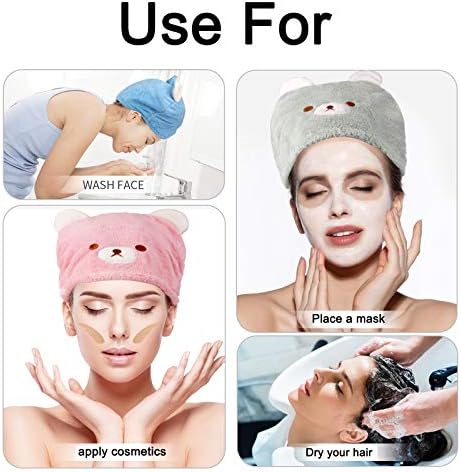 Lamoutor 3Pcs Hair Drying Towel for Kids