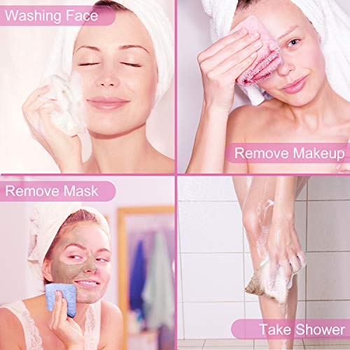 Syhood 12-Pack Facial Cleansing Cloths Coral Velvet