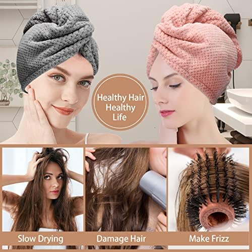 CZZXI 3 PCS Microfiber Hair Towel Set