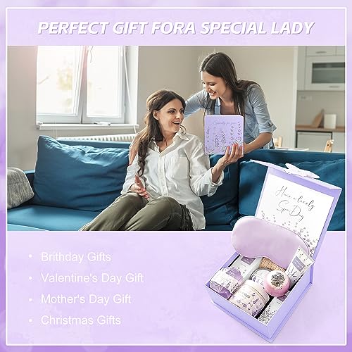 Lavender Spa Gifts Set 11 Pcs for Women Relaxation