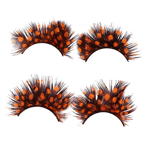 NOLITOY Fancy Eyelashes 2 Pairs for Prom Halloween Costume