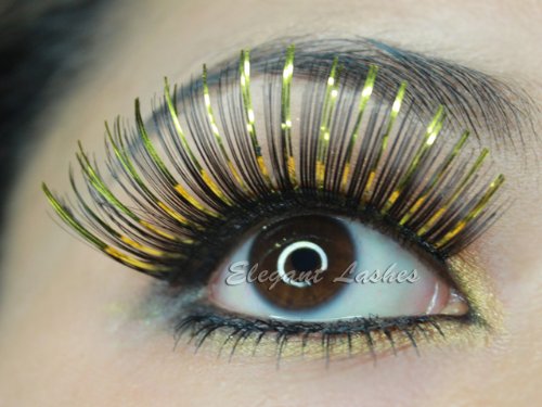 Elegant Lashes C907 Cleopatra Black Gold False Lashes