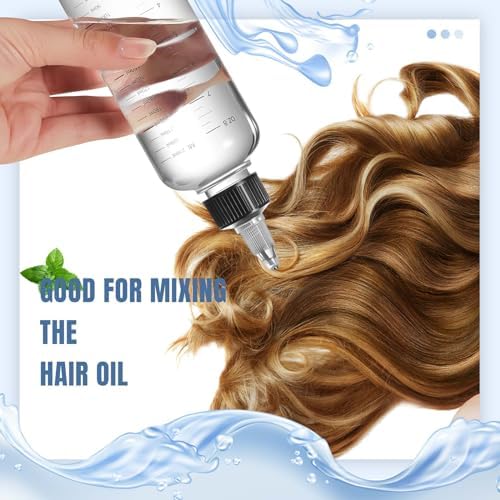 Barydat 12 Pcs Twist Top Hair Dye Applicator Bottle with Funnels
