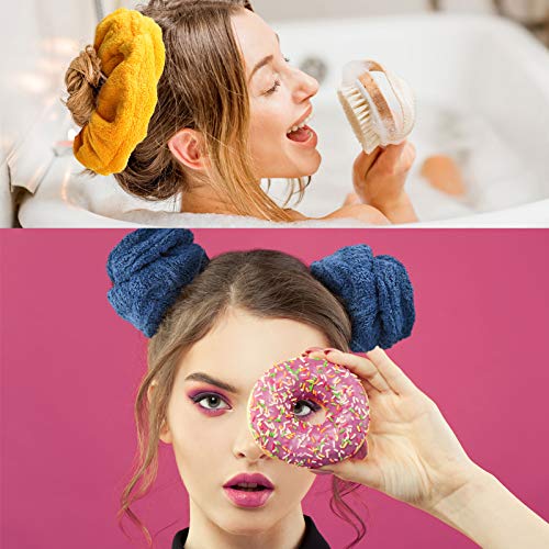 Chuangdi 8-Piece Colorful Microfiber Hair Scrunchies