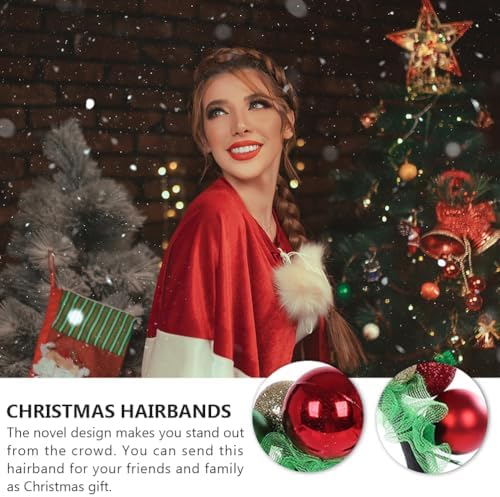 VALICLUD Christmas Hairband with Bells and Hoop